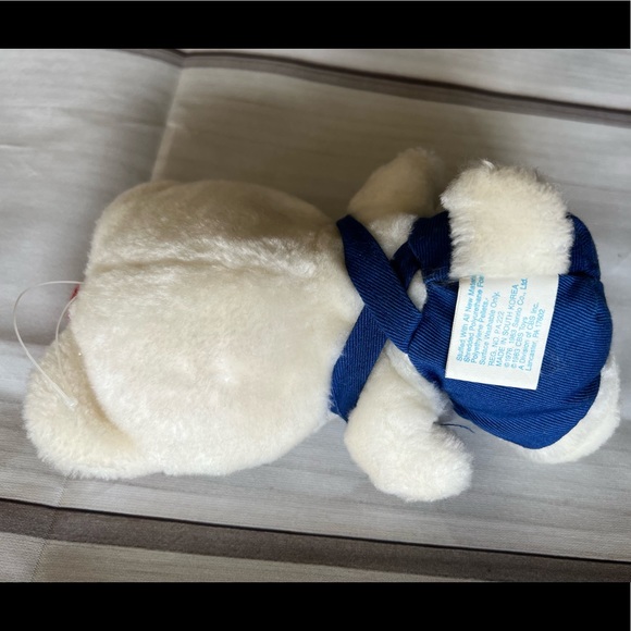 Vintage Hello Kitty 6 inch plush stuffed animal 1983 ‘83 blue overalls CBS toys - Picture 3 of 12